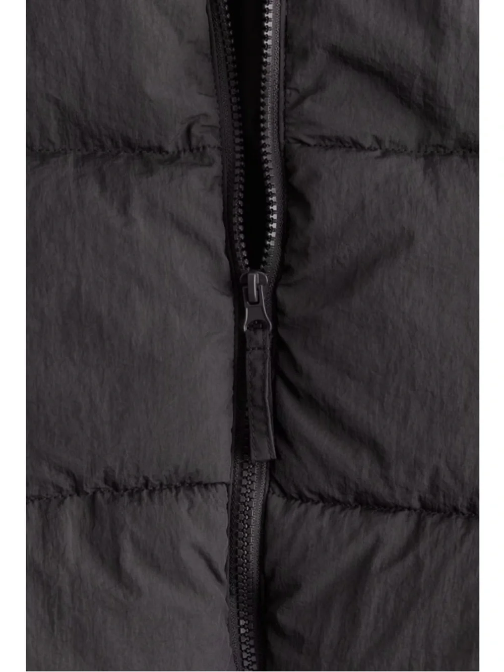 H&M Short Puffer Coat in Dark Gray Size XS - Picture 6 of 9